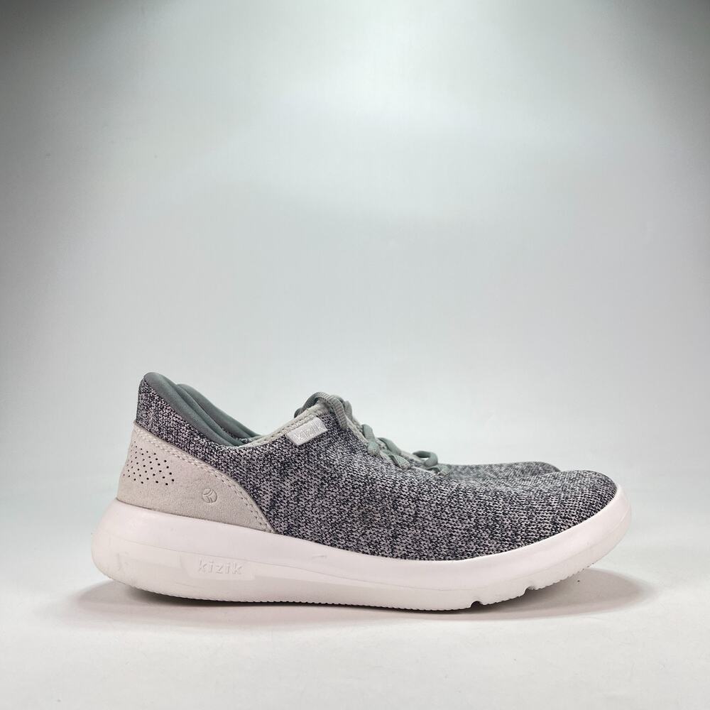Kizik Madrid Eco Knit Grey Heather Lace Up Slip On Shoes DMADHG01-1D Mens Sz 8.5